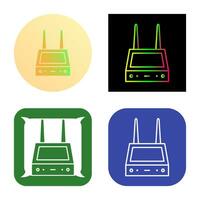 uniek router vector icoon