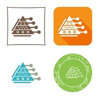 piramide diagram vector icoon