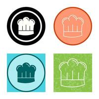 chef hoed vector icon