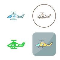 leger helikopter vector icoon