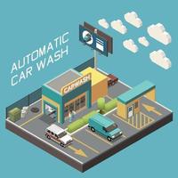 carwash concept vector