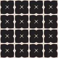 Universele zwart en wit naadloze patroon tegels. vector