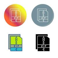 ritssluiting het dossier vector icoon