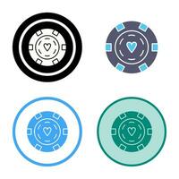 uniek poker chips vector icoon