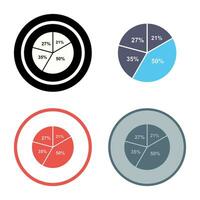 cirkeldiagram vector pictogram