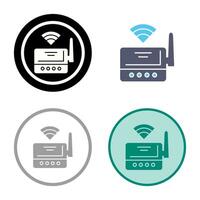 Wifi router vector icoon