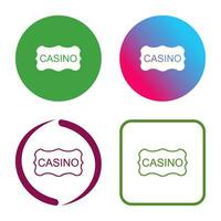 casino teken vector icoon