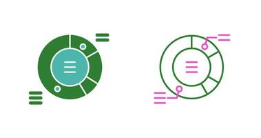 cirkeldiagram vector pictogram