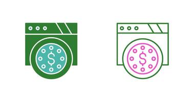 dollar munt vector pictogram