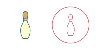 uniek bowling pin vector icoon