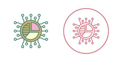 cirkeldiagram vector pictogram