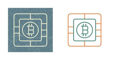 bitcoin spaander vector icoon