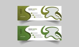 creatief multipurpose bedrijf e-mail handtekeningen vector