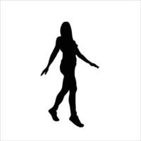 vrouw silhouet vector