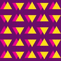 Naadloos uitstekend abstract patroon met driehoeken in de stijl van de jaren 80. vector