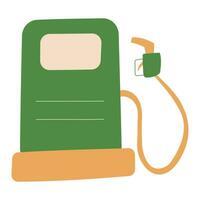 gas- station brandstof groen eco bio icoon vector