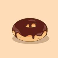 vector illustratie van donut tekenfilm