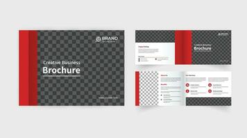 bedrijf landschap brochure sjabloon ontwerp vector