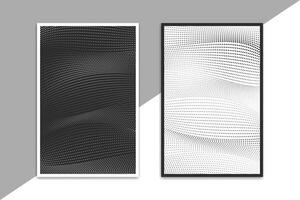 modern zwart wit halftone ontwerp vector