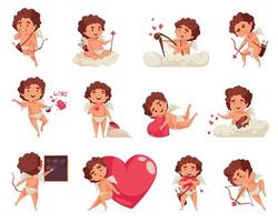 amoer cupido valentijn set vector