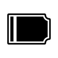 coupon ticket icoon. vlak stijl zwart icoon Aan wit. glyph stijl vlak ontwerp. kan worden gebruikt voor mobiel appjes, websites en ui vector