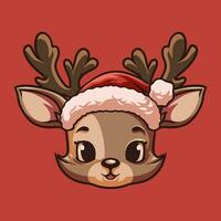 hert Kerstmis mascotte Super goed illustratie voor uw branding bedrijf vector