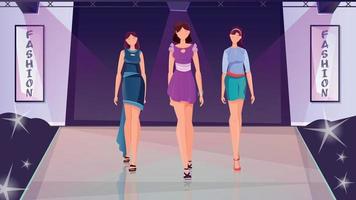 modeshow platte achtergrond vector