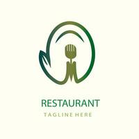 restaurant vork lepel logo vector. restaurant voedsel logo icoon illustrator.vork en lepel logo symbool voor allemaal restaurant voedsel eetpatroon vector