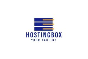 hosting doos logo vector icoon illustratie