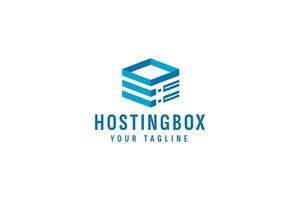 hosting doos logo vector icoon illustratie