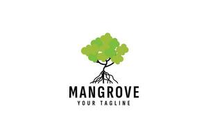 mangrove boom logo vector icoon illustratie