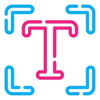 typografie icoon illustratie voor web, app, infografisch, enz vector