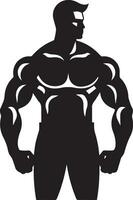 bodybuilding logo vector silhouet illustratie 13