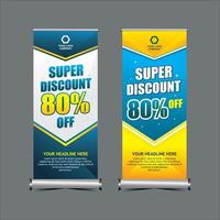 moderne super korting staande banner vector