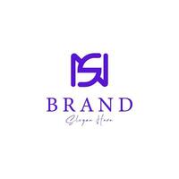 alfabet brieven NS of sn monogram logo ontwerp inspiraties vector