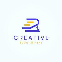 modern brief r logo icoon ontwerp vector sjabloon elementen