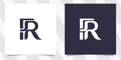 brief vanaf rf logo ontwerp vector