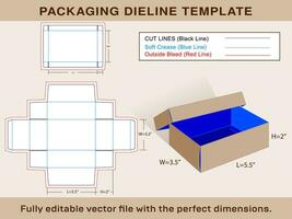 mini schoen doos, gunst geschenk doos dieline sjabloon vector