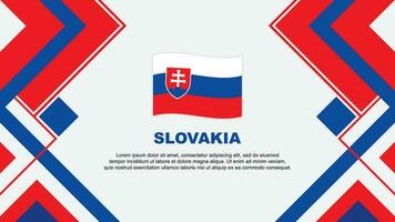 Slowakije vlag abstract achtergrond ontwerp sjabloon. Slowakije onafhankelijkheid dag banier behang vector illustratie. Slowakije banier
