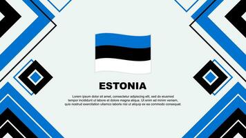 Estland vlag abstract achtergrond ontwerp sjabloon. Estland onafhankelijkheid dag banier behang vector illustratie. Estland achtergrond