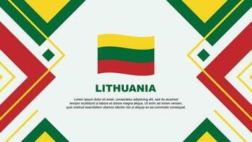 Litouwen vlag abstract achtergrond ontwerp sjabloon. Litouwen onafhankelijkheid dag banier behang vector illustratie. Litouwen illustratie