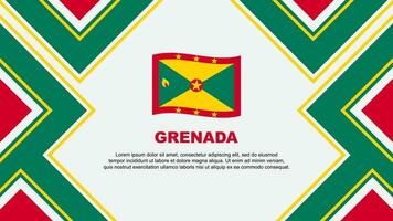 Grenada vlag abstract achtergrond ontwerp sjabloon. Grenada onafhankelijkheid dag banier behang vector illustratie. Grenada vector