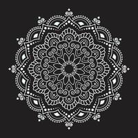 wit luxe mandala vector ontwerp, mandala voor henna, mehndi, tatoeëren, decoratief etnisch sier- elementen, oosters patronen