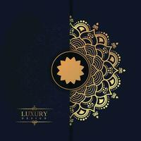 gouden luxe meetkundig mandala ontwerp vector creatief sier- decoratief patroon