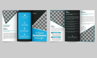 creatief concept drievoud brochure vrij vector