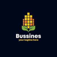 maïs landbouw logo ontwerp vector illustratie. abstract landbouw logo sjabloon.