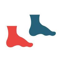 voeten vector glyph twee kleur icoon voor persoonlijk en reclame gebruiken.