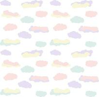 abstract wolk pastel kleur tekening vector