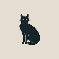 vector geïsoleerd kat silhouet, logo, afdrukken, t-shirt ontwerp