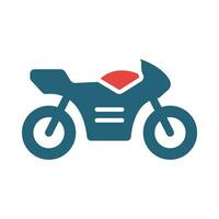 motorfiets vector glyph twee kleur icoon voor persoonlijk en reclame gebruiken.